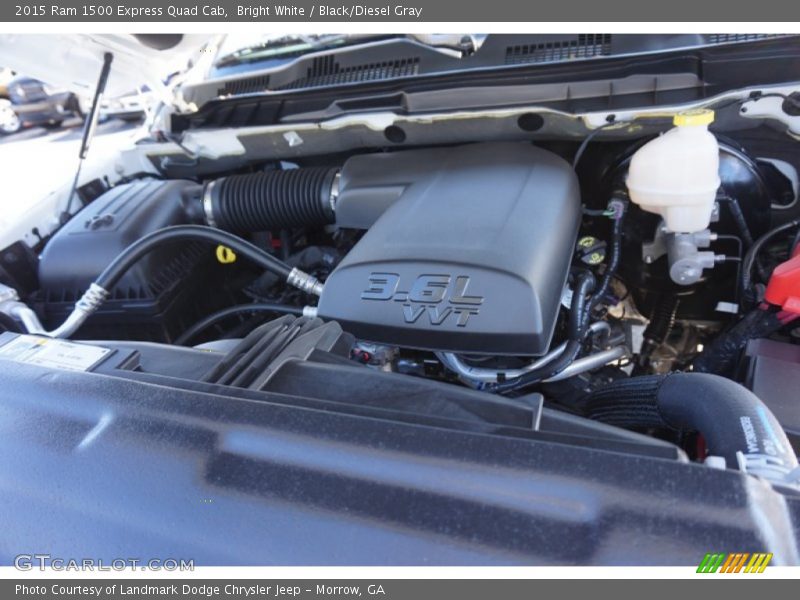 Bright White / Black/Diesel Gray 2015 Ram 1500 Express Quad Cab