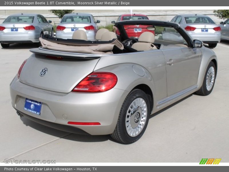 Moonrock Silver Metallic / Beige 2015 Volkswagen Beetle 1.8T Convertible