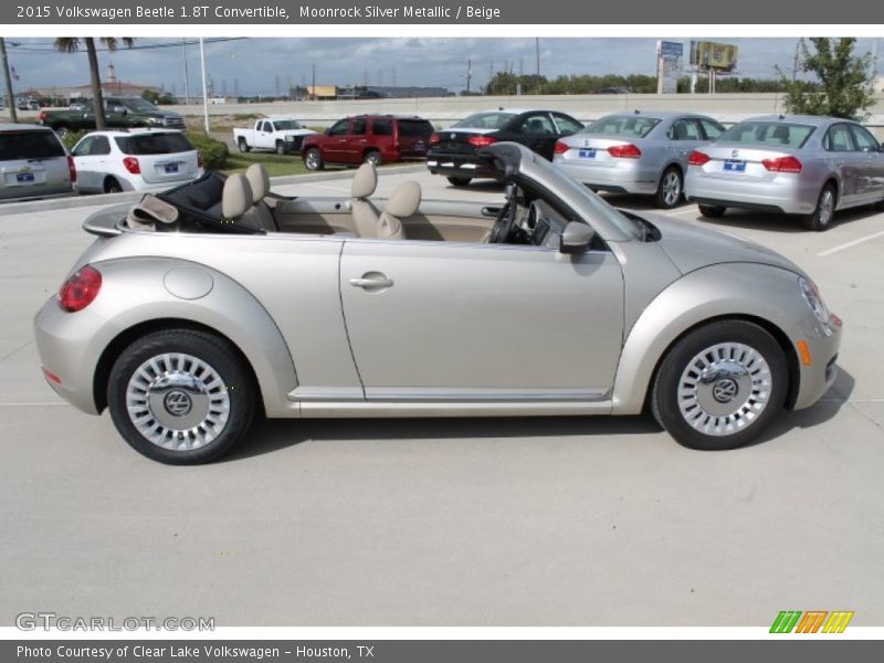 Moonrock Silver Metallic / Beige 2015 Volkswagen Beetle 1.8T Convertible