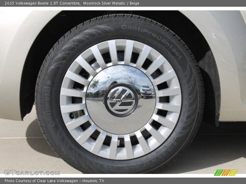 Moonrock Silver Metallic / Beige 2015 Volkswagen Beetle 1.8T Convertible