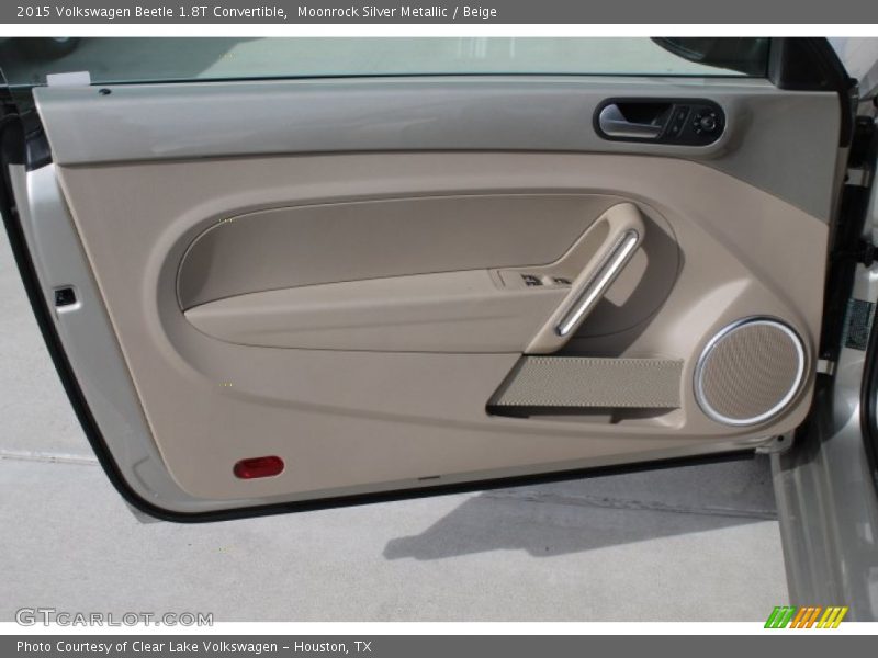 Moonrock Silver Metallic / Beige 2015 Volkswagen Beetle 1.8T Convertible