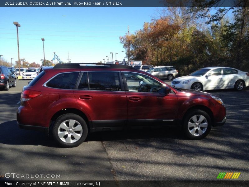 Ruby Red Pearl / Off Black 2012 Subaru Outback 2.5i Premium