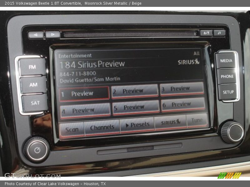 Moonrock Silver Metallic / Beige 2015 Volkswagen Beetle 1.8T Convertible