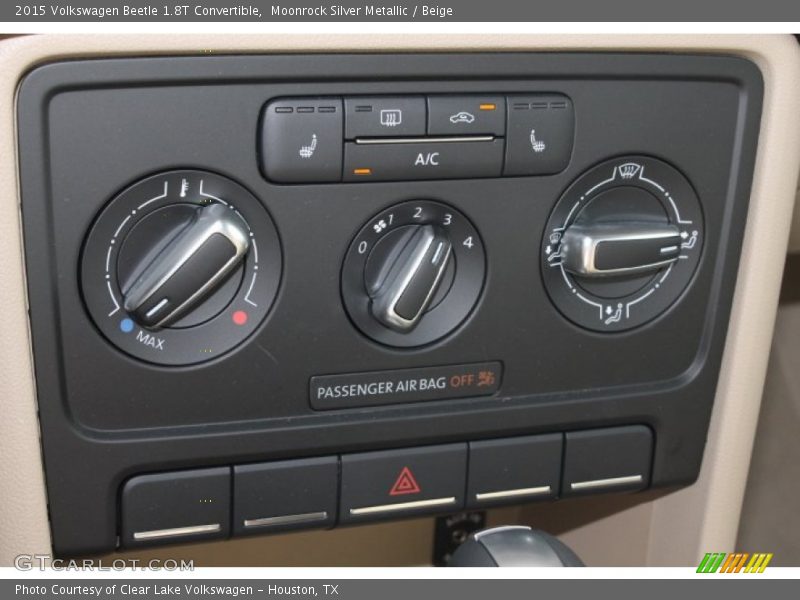 Moonrock Silver Metallic / Beige 2015 Volkswagen Beetle 1.8T Convertible