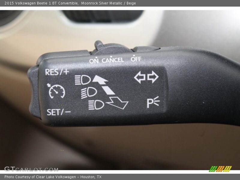 Moonrock Silver Metallic / Beige 2015 Volkswagen Beetle 1.8T Convertible