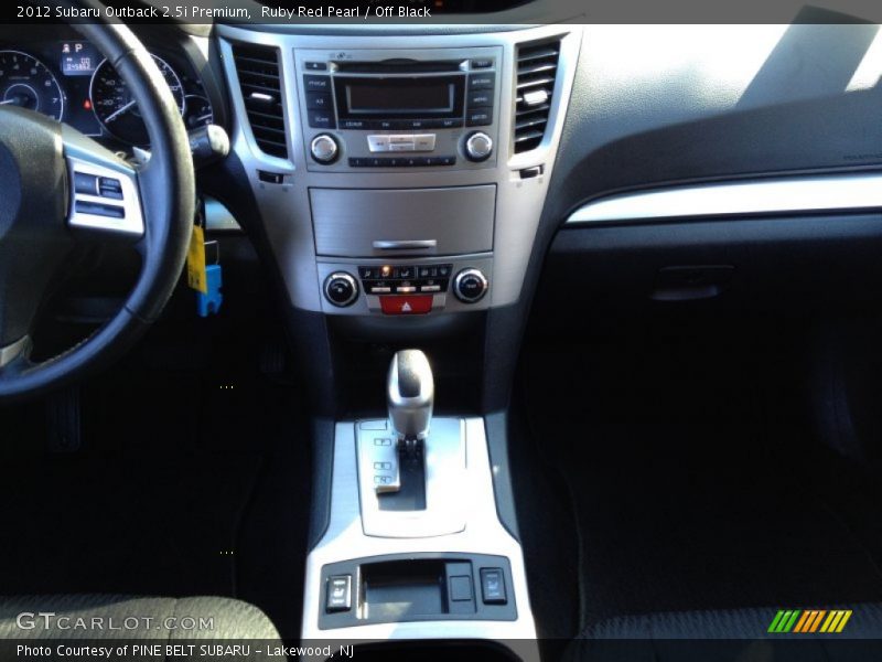 Ruby Red Pearl / Off Black 2012 Subaru Outback 2.5i Premium