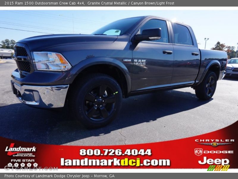 Granite Crystal Metallic / Canyon Brown/Light Frost 2015 Ram 1500 Outdoorsman Crew Cab 4x4