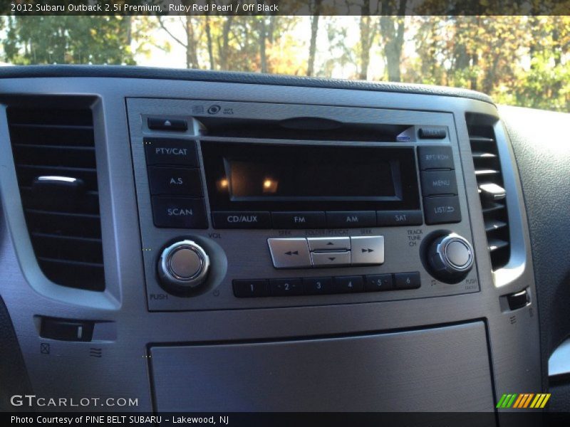 Ruby Red Pearl / Off Black 2012 Subaru Outback 2.5i Premium