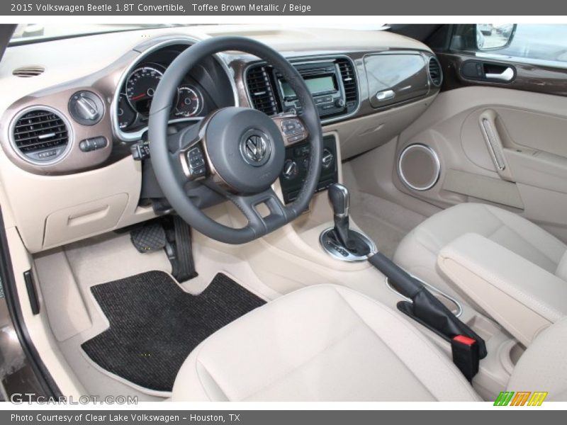  2015 Beetle 1.8T Convertible Beige Interior