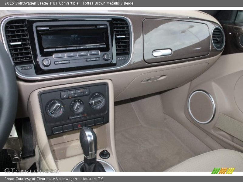 Toffee Brown Metallic / Beige 2015 Volkswagen Beetle 1.8T Convertible