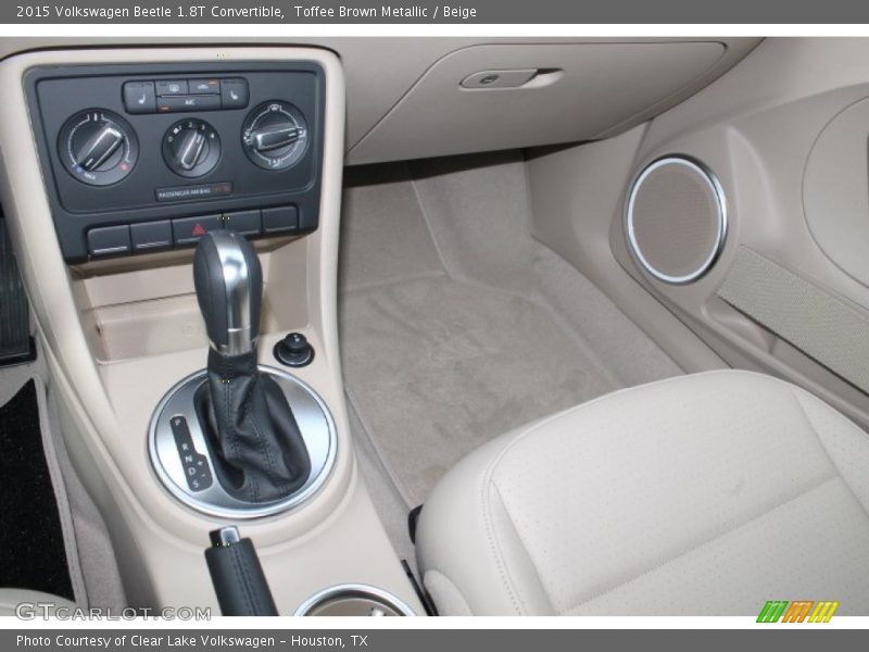 Toffee Brown Metallic / Beige 2015 Volkswagen Beetle 1.8T Convertible