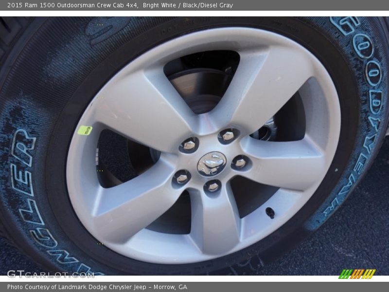 Bright White / Black/Diesel Gray 2015 Ram 1500 Outdoorsman Crew Cab 4x4
