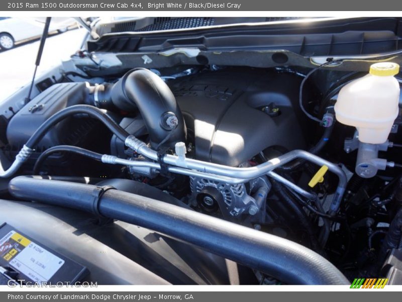 Bright White / Black/Diesel Gray 2015 Ram 1500 Outdoorsman Crew Cab 4x4