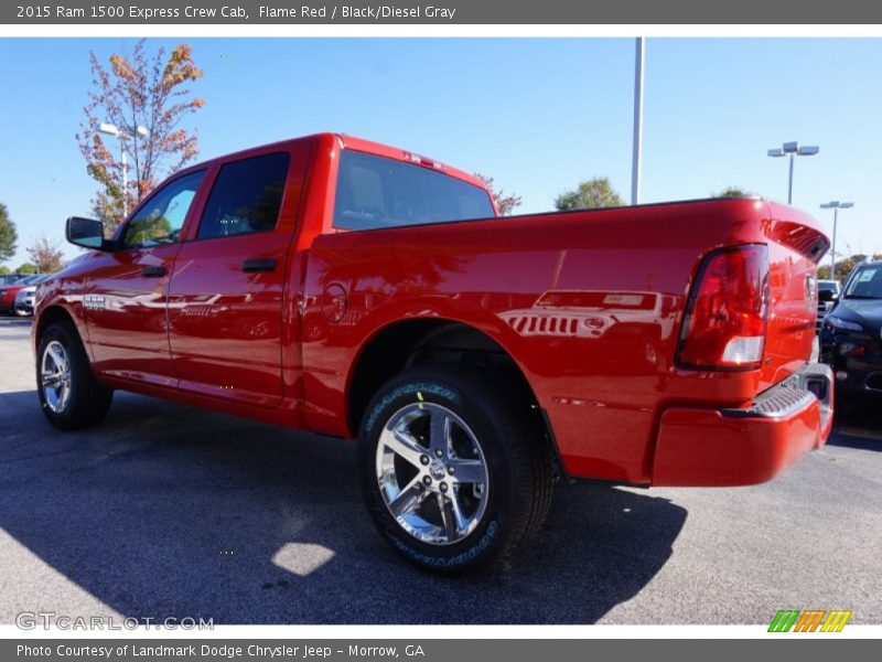 Flame Red / Black/Diesel Gray 2015 Ram 1500 Express Crew Cab