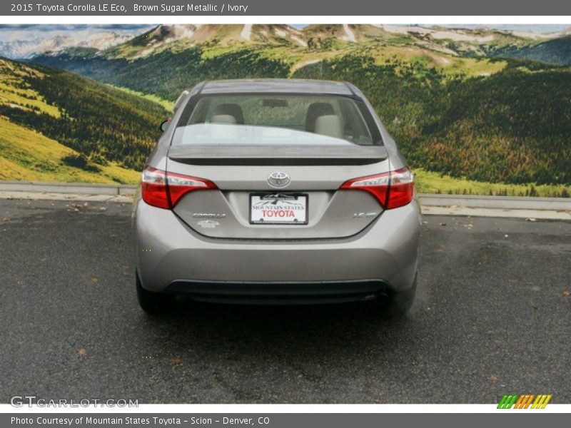 Brown Sugar Metallic / Ivory 2015 Toyota Corolla LE Eco