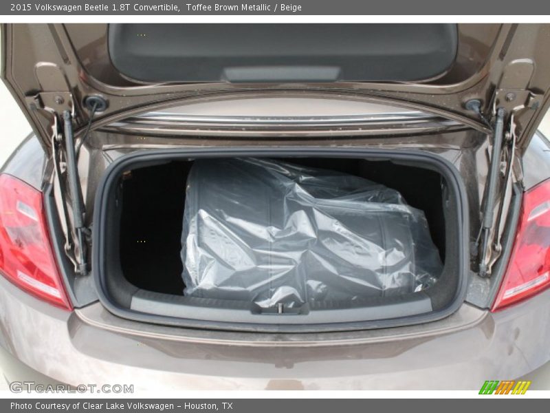 Toffee Brown Metallic / Beige 2015 Volkswagen Beetle 1.8T Convertible