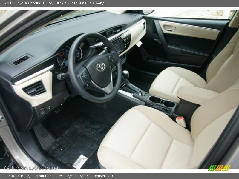 Brown Sugar Metallic / Ivory 2015 Toyota Corolla LE Eco