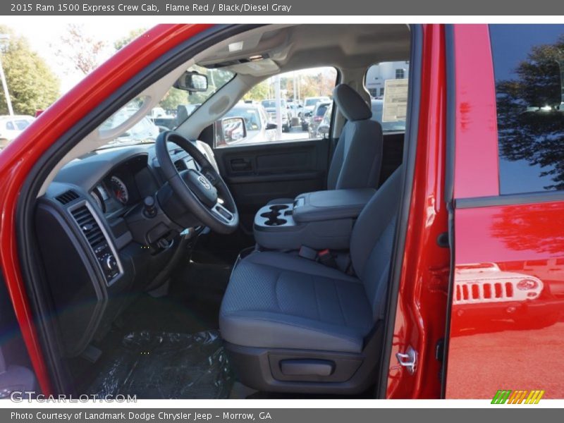 Flame Red / Black/Diesel Gray 2015 Ram 1500 Express Crew Cab