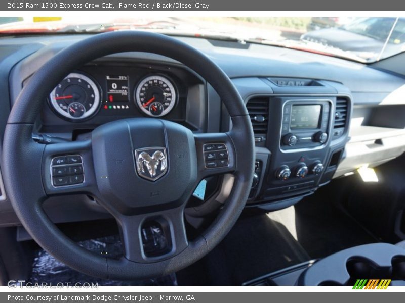 Flame Red / Black/Diesel Gray 2015 Ram 1500 Express Crew Cab