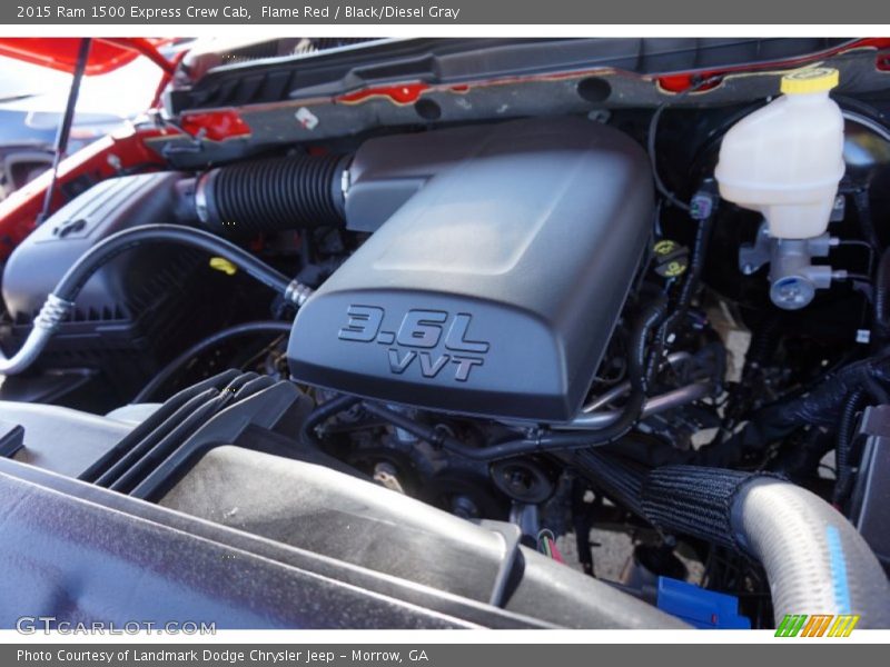 Flame Red / Black/Diesel Gray 2015 Ram 1500 Express Crew Cab