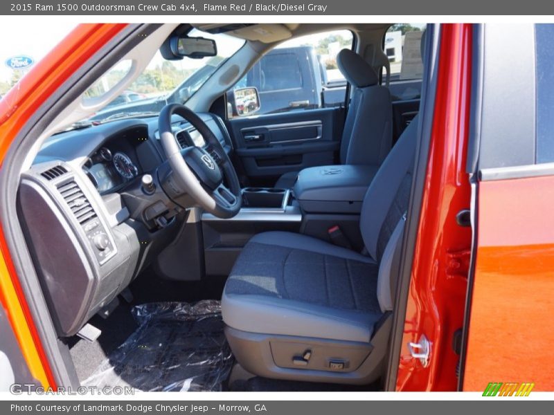 Flame Red / Black/Diesel Gray 2015 Ram 1500 Outdoorsman Crew Cab 4x4