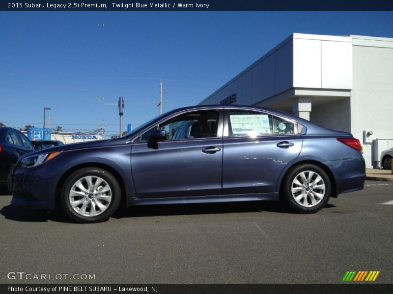 Twilight Blue Metallic / Warm Ivory 2015 Subaru Legacy 2.5i Premium