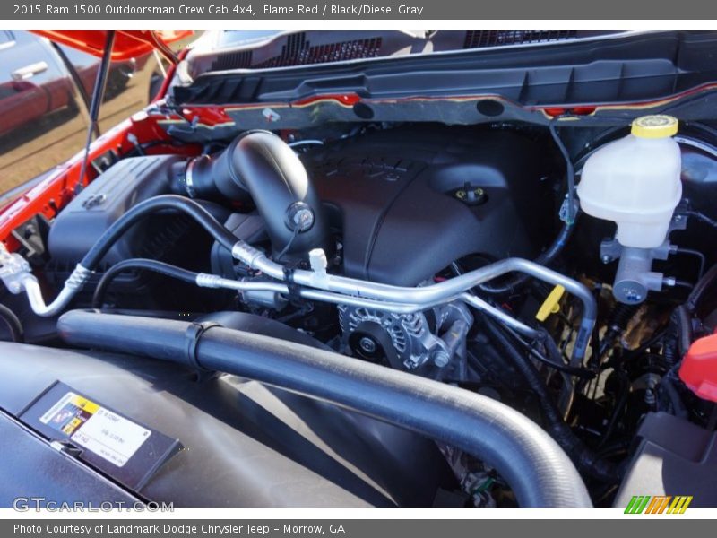 Flame Red / Black/Diesel Gray 2015 Ram 1500 Outdoorsman Crew Cab 4x4