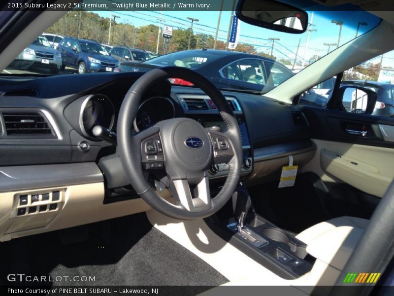 Twilight Blue Metallic / Warm Ivory 2015 Subaru Legacy 2.5i Premium