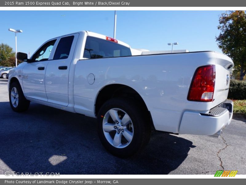 Bright White / Black/Diesel Gray 2015 Ram 1500 Express Quad Cab