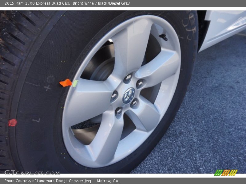 Bright White / Black/Diesel Gray 2015 Ram 1500 Express Quad Cab