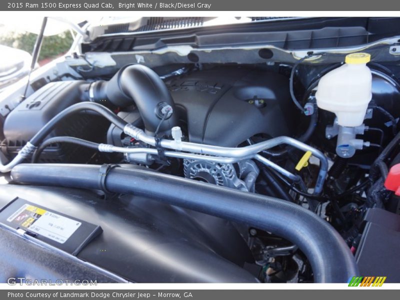 Bright White / Black/Diesel Gray 2015 Ram 1500 Express Quad Cab