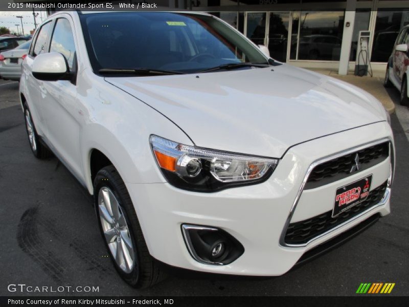 White / Black 2015 Mitsubishi Outlander Sport ES