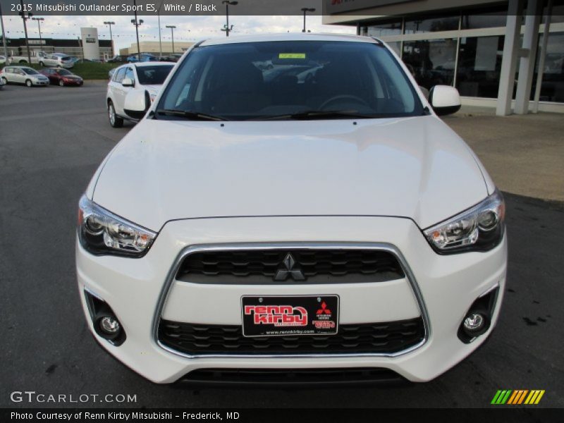 White / Black 2015 Mitsubishi Outlander Sport ES