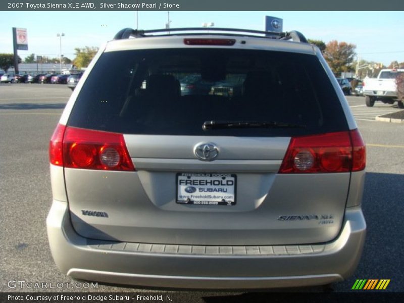 Silver Shadow Pearl / Stone 2007 Toyota Sienna XLE AWD