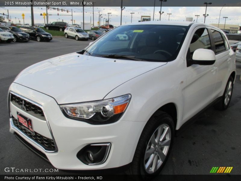 White / Black 2015 Mitsubishi Outlander Sport ES