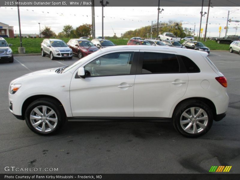 White / Black 2015 Mitsubishi Outlander Sport ES