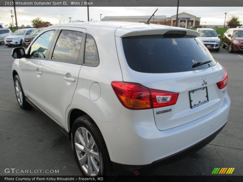 White / Black 2015 Mitsubishi Outlander Sport ES