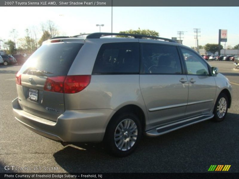 Silver Shadow Pearl / Stone 2007 Toyota Sienna XLE AWD
