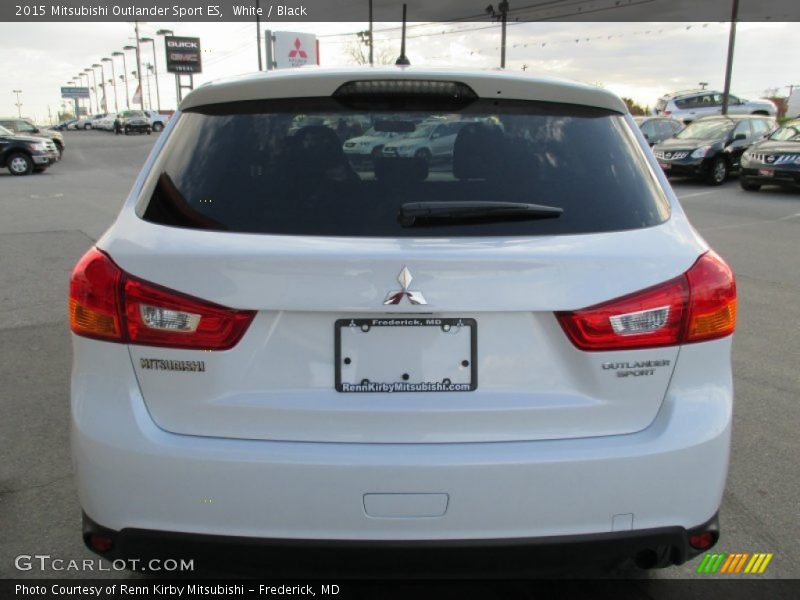 White / Black 2015 Mitsubishi Outlander Sport ES