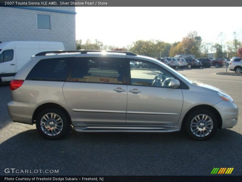 Silver Shadow Pearl / Stone 2007 Toyota Sienna XLE AWD