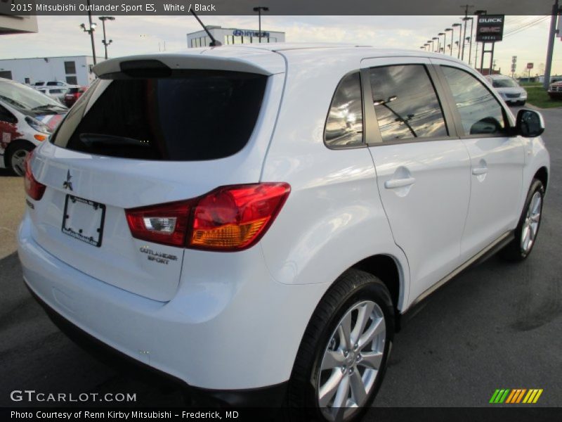 White / Black 2015 Mitsubishi Outlander Sport ES