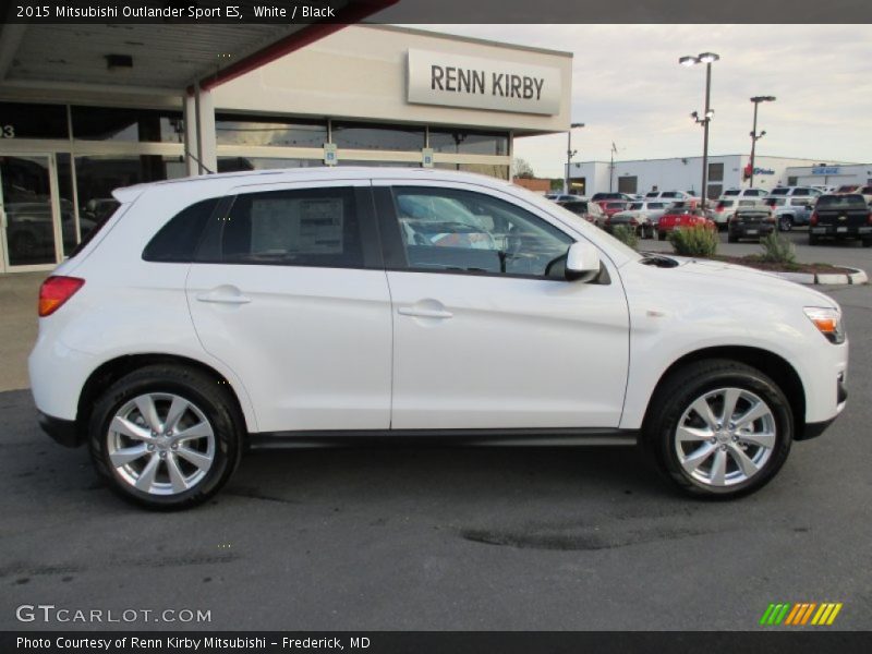 White / Black 2015 Mitsubishi Outlander Sport ES