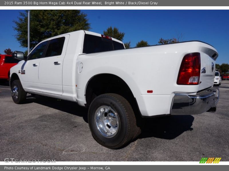  2015 3500 Big Horn Mega Cab 4x4 Dual Rear Wheel Bright White