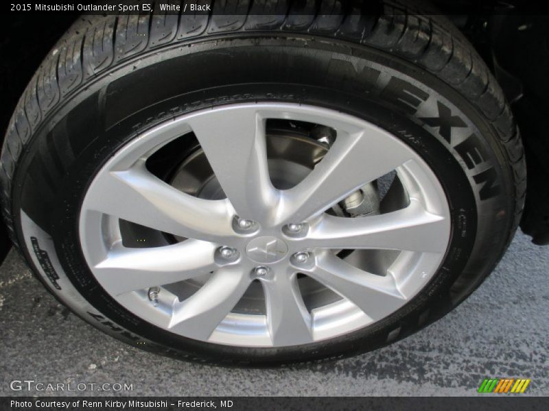 White / Black 2015 Mitsubishi Outlander Sport ES