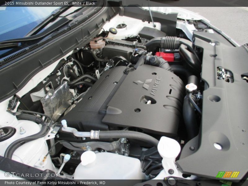 White / Black 2015 Mitsubishi Outlander Sport ES