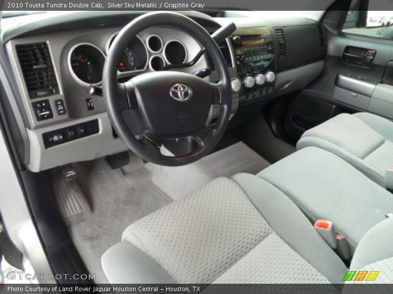 Silver Sky Metallic / Graphite Gray 2010 Toyota Tundra Double Cab