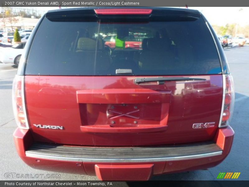 Sport Red Metallic / Cocoa/Light Cashmere 2007 GMC Yukon Denali AWD