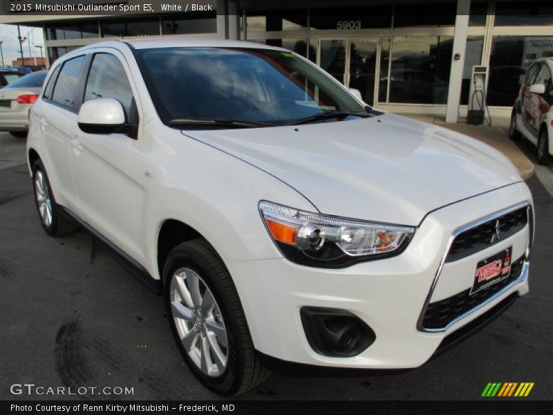 White / Black 2015 Mitsubishi Outlander Sport ES