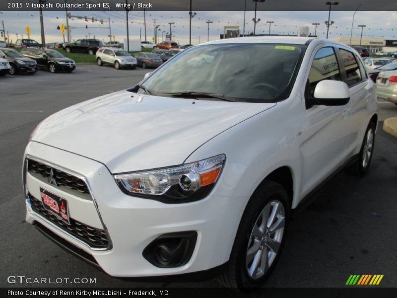 White / Black 2015 Mitsubishi Outlander Sport ES