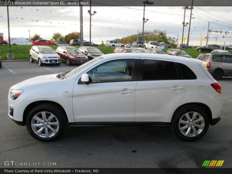 White / Black 2015 Mitsubishi Outlander Sport ES